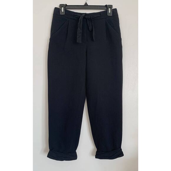 Black Wilfred x Aritzia High Waisted Cropped Allant Pant 0 - Picture 1 of 9